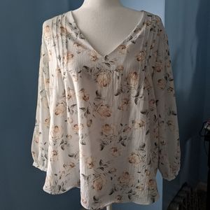 Skies are Blue pintuck georgette blouse